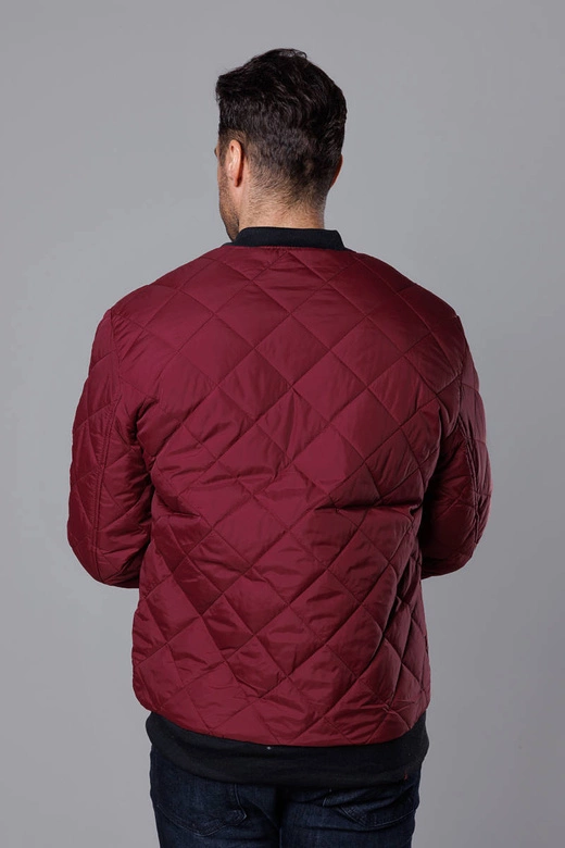 Pikowana bomberka męska bordowa (MY01-6)