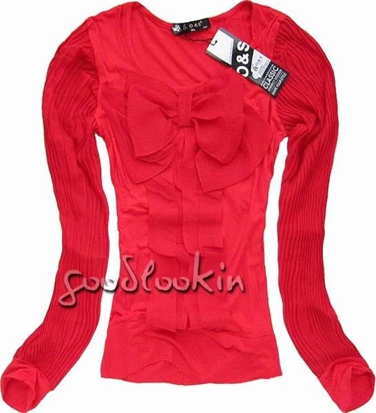 CZERWONA BLUZKA O&S PARIS (5332)