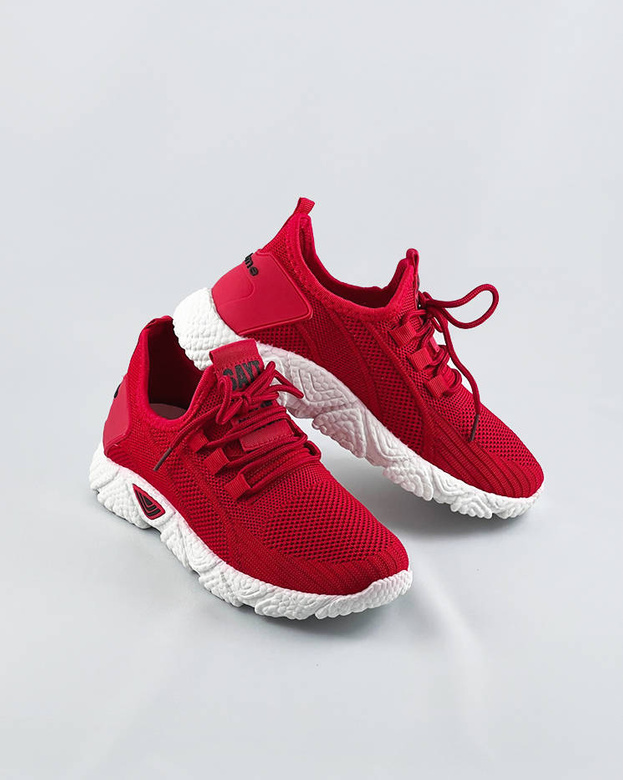 Lekkie buty sportowe damskie czerwone (blx-003)