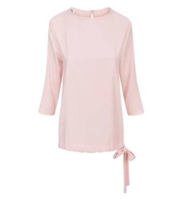 TRAPEZOWA BLUZKA Z ŁEZKĄ RÓŻOWA (GOOD20)