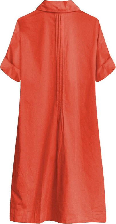 DŁUGA BAWEŁNIANA KOSZULA KORALOWA (X1033X)