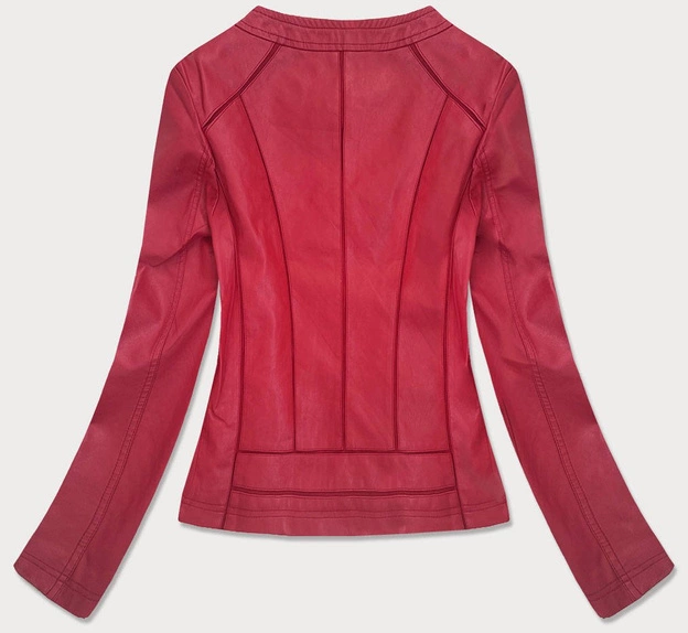 MINIMALISTYCZNA RAMONESKA Z EKOSKÓRY CZERWONA (TD102)