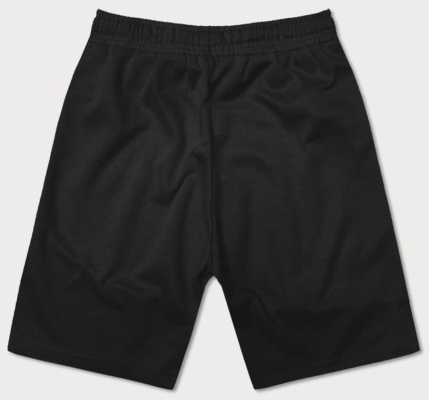 Dwukolorowe spodenki męskie czarne (8K930-3)