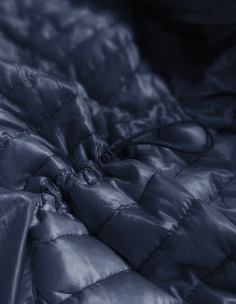 Pikowana kurtka damska granatowa (6651-99)