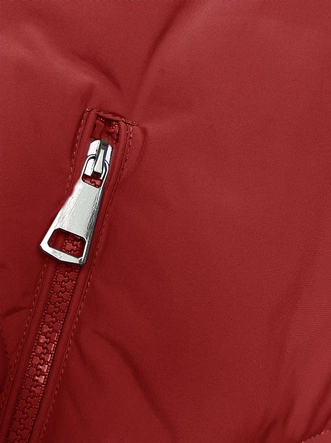 Zimowa kurtka z kapturem czerwona (LHD-23015)