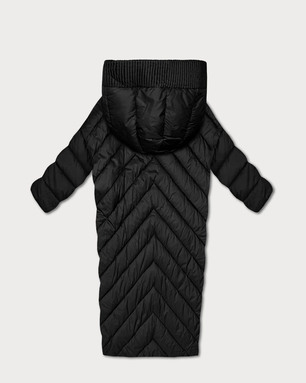 Kurtka zimowa typu nietoperz Minority czarna (P3-6026-1)