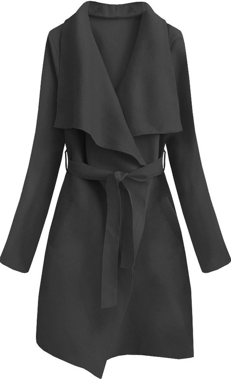 MINIMALISTYCZNY PŁASZCZYK GRAFITOWY 2 (552ART)