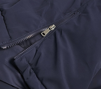 Damska parka zimowa granatowa (CAN-588)