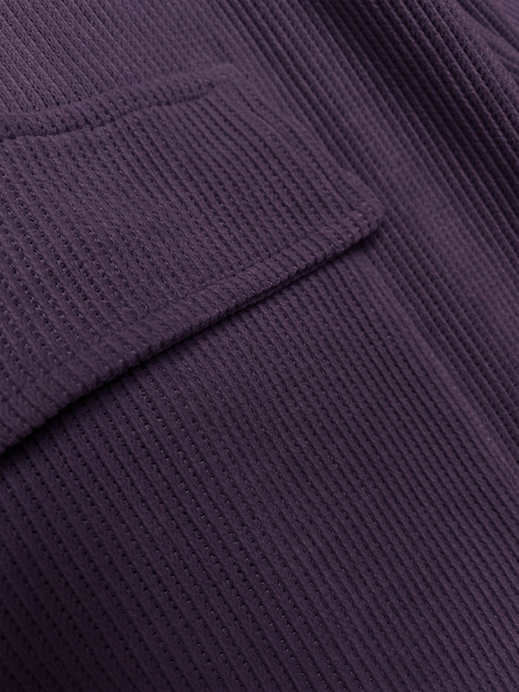 Casualowy komplet ze spodniami typu cargo fioletowy (AMG-338A)