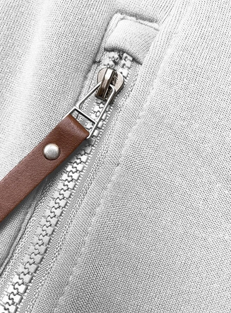 Taliowana bluza damska jasnoszara (AMG-675A)