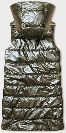  Damska kamizelka z asymetrycznym zamkiem złota (16M9117-403)