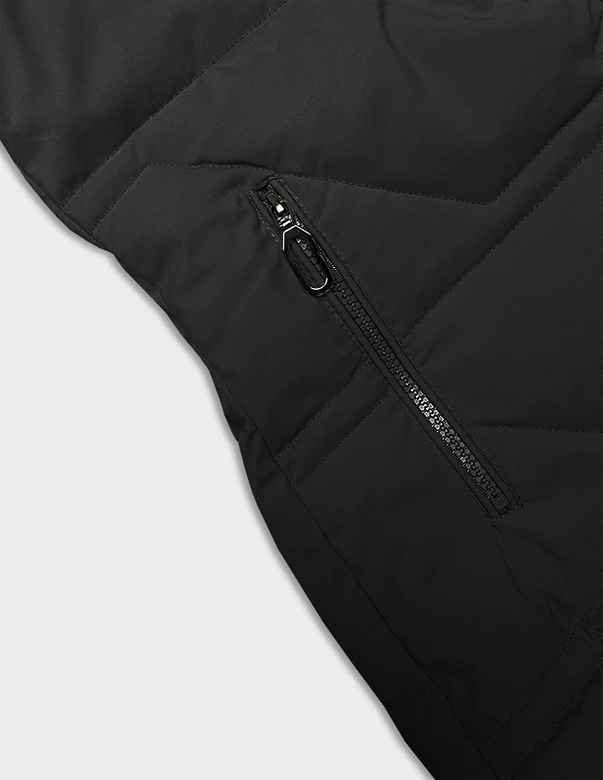 Zimowa kurtka damska z kapturem J Style czarna (16M9099-392)