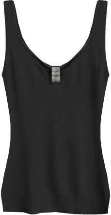 SWETERKOWA BLUZKA NA RAMIĄCZKACH CZARNA (1125)