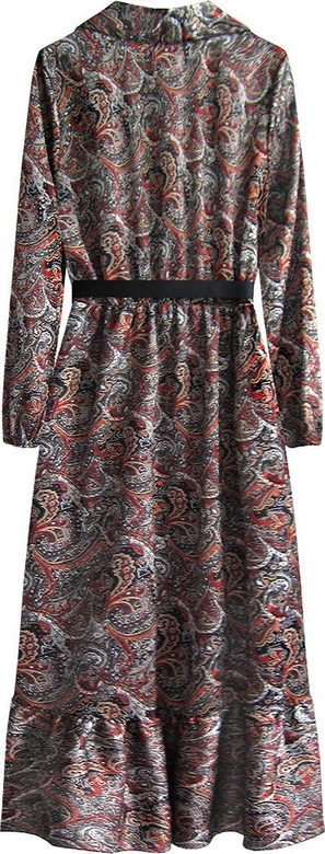 SUKIENKA MAXI Z FALBANĄ CZARNO-POMARAŃCZOWA (447ART)