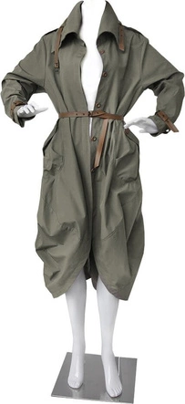 OVERSIZOWY TRENCZ KHAKI (557ART)