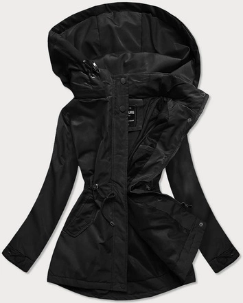 KURTKA - PARKA DAMSKA CZARNA (6853)