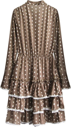 SUKIENKA W GROCHY BRĄZOWA (472ART)