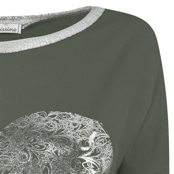 BLUZKA Z SERCEM KHAKI (5085)