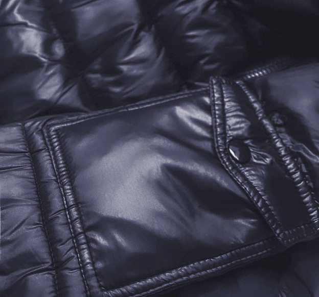 Krótka kurtka damska zimowa granatowa (YP-20129-55)