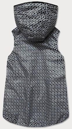 Dwustronny bezrękawnik damski czarny (R8006)