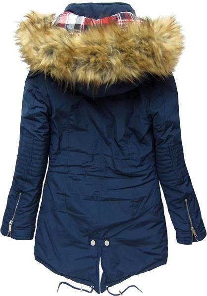 GRANATOWA PARKA ZIMOWA (7180W)