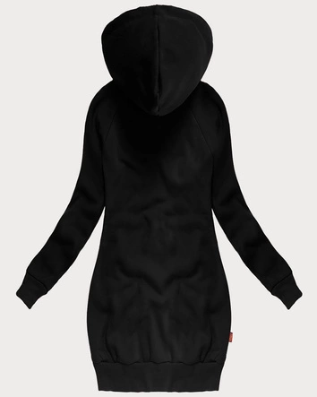 Długa bluza damska czarna (AMG-738/1)