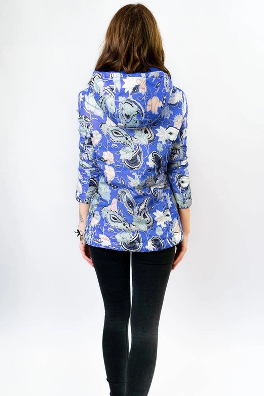 DAMSKA KURTKA DWUSTRONNA NIEBIESKA (7174)