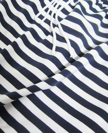 DRESOWA SPÓDNICA Z KIESZENIAMI GRANATOWO-BIAŁA (592ART)