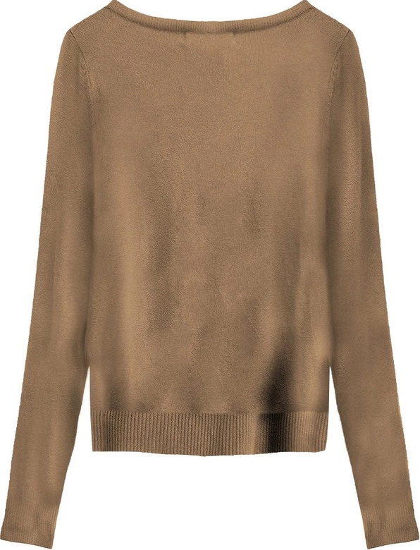 KRÓTKI SWETEREK Z CYRKONIAMI KARMELOWY (1524)