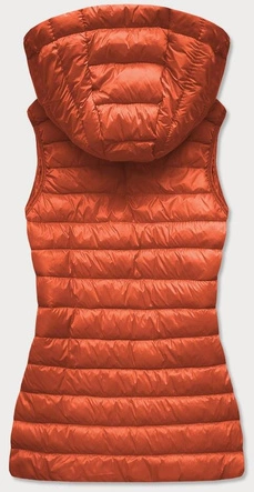 Pikowana kamizelka damska ceglana (23039-252)
