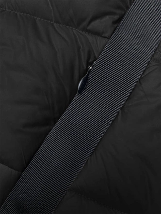 Pikowana kurtka damska zimowa czarna (H-896-01)