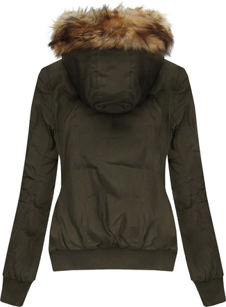 DWUSTRONNA KURTKA BOMBER KHAKI (W712)