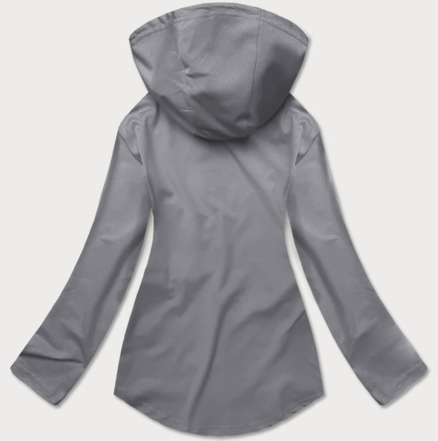 Bluza z asymetrycznym dołem szara (hd153-03)