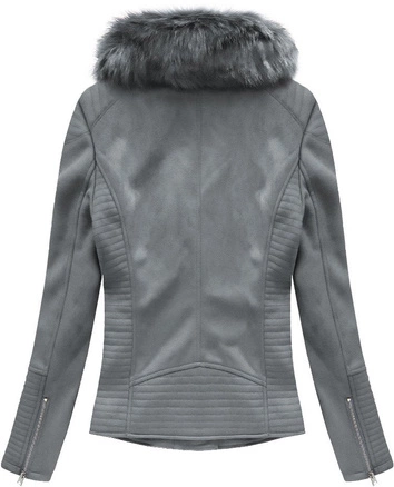 ZAMSZOWA RAMONESKA Z FUTERKIEM SZARA (6501BIG)