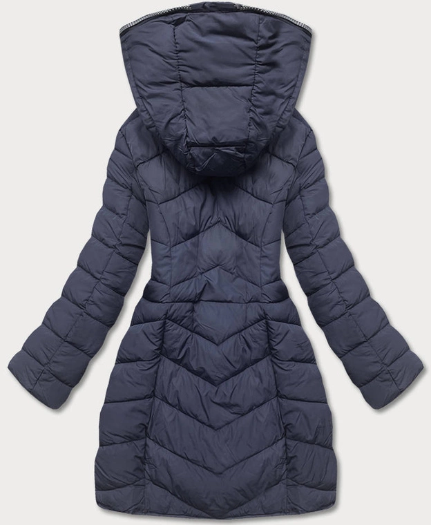 Przejściowa kurtka damska puchowa granatowa (2M-001)
