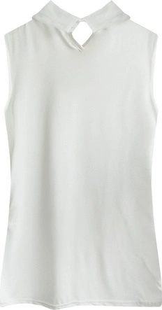 ELEGANCKA BLUZKA Z KOŁNIERZYKIEM BIAŁA (8520-1)