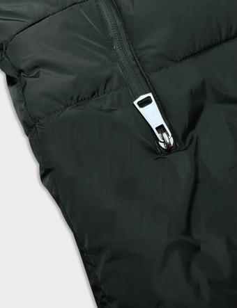 Asymetryczna kurtka damska army (2M-21113)