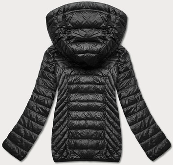 Przejściowa pikowana kurtka damska czarna (5M785-392)