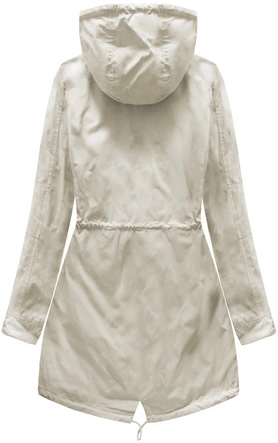 DWUSTRONNA PARKA Z KAPTUREM BEŻOWA (W0233)