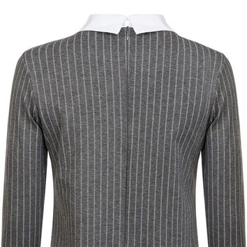 SUKIENKA Z KOŁNIERZEM I NASZYJNIKIEM GRAFITOWA (9339)