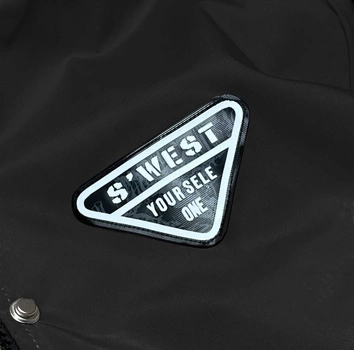 Cienka kurtka damska na podszewce czarna (B8119-1)