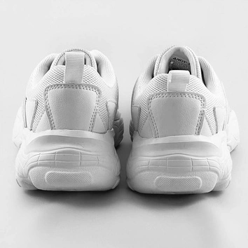 Sznurowane buty sportowe damskie białe (aw100001-02)