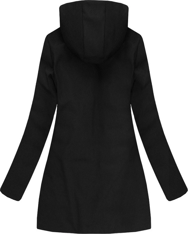 KURTKA Z KAPTUREM CZARNA (J18-006)
