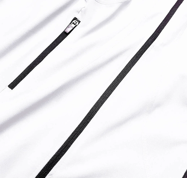 Damska bluza ze stójką biała (hd150-45)