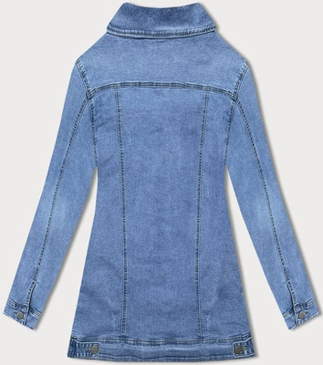 Długa kurtka jeansowa niebieska (GD8750-LK)