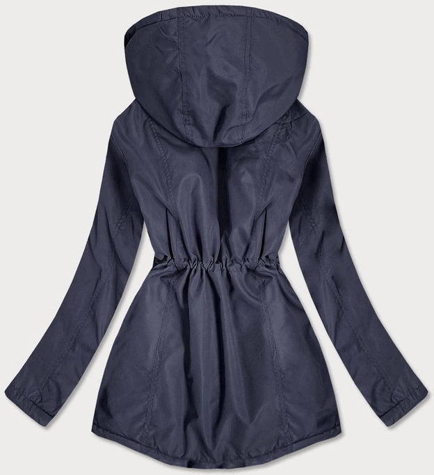 KURTKA DAMSKA Z KAPTUREM GRANATOWA (B2660-2032)