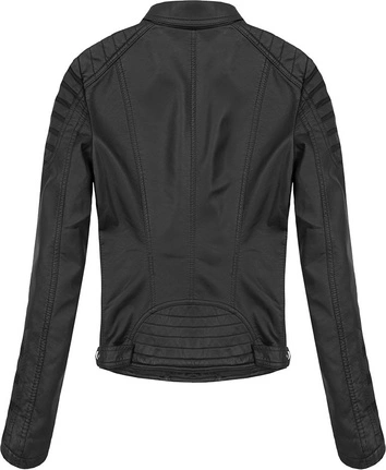 MOTOCYKLOWA RAMONESKA Z PRZESZYCIAMI CZARNA (5266)