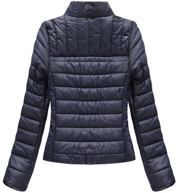 KRÓTKA PIKOWANA KURTKA GRANATOWA (81264)