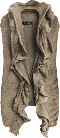 SWETERKOWA KAMIZELKA BEŻOWA (1615)