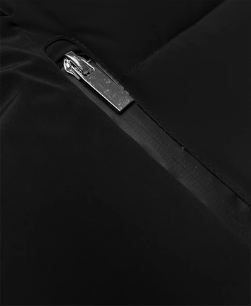 Krótka kurtka zimowa damska S'west czarna (B8308-1)